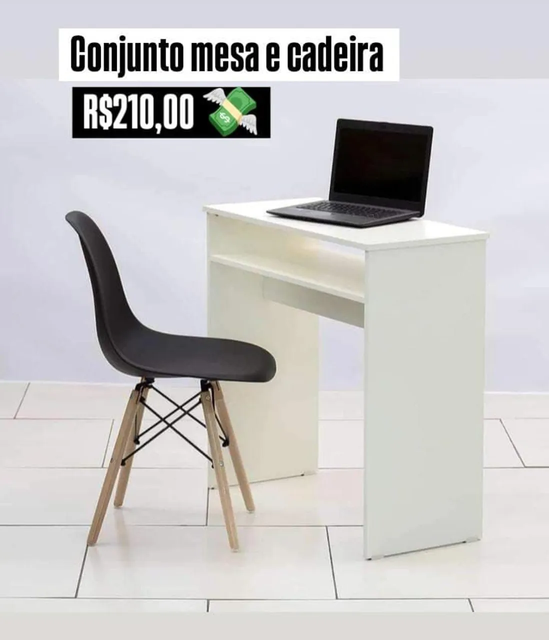 Conjunto Mesa e Cadeira para Escritório