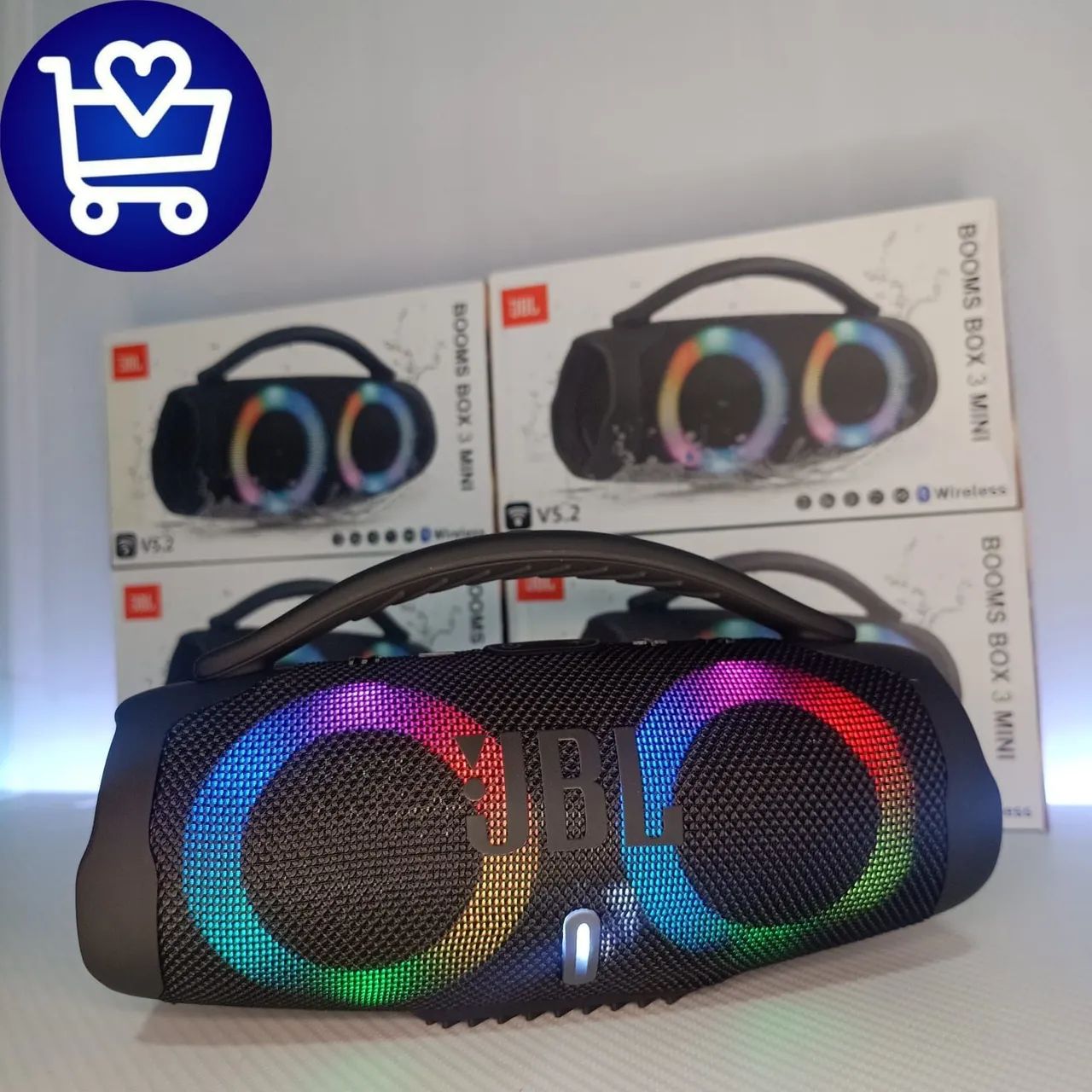 Caixa de Som JBL Boombox 3 Mini com Bluetooth - Foto 2