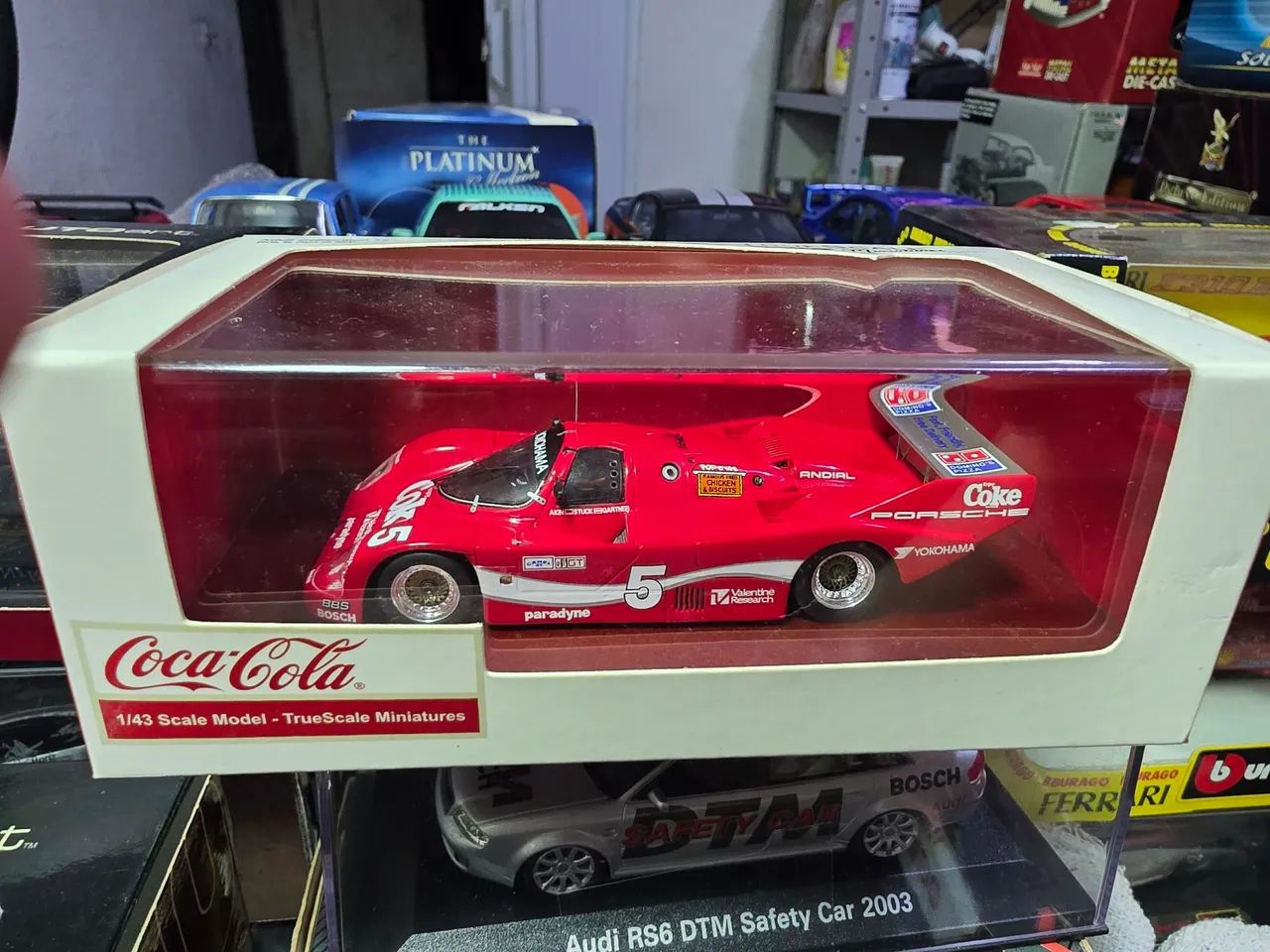 Miniatura 1:43 tsm porsche 962 winner coca cola raro