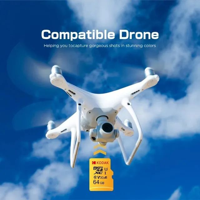 Cartão De Memoria 64gb Kodak Micro Sd Câmera Wifi MicroSDXC - Foto 3