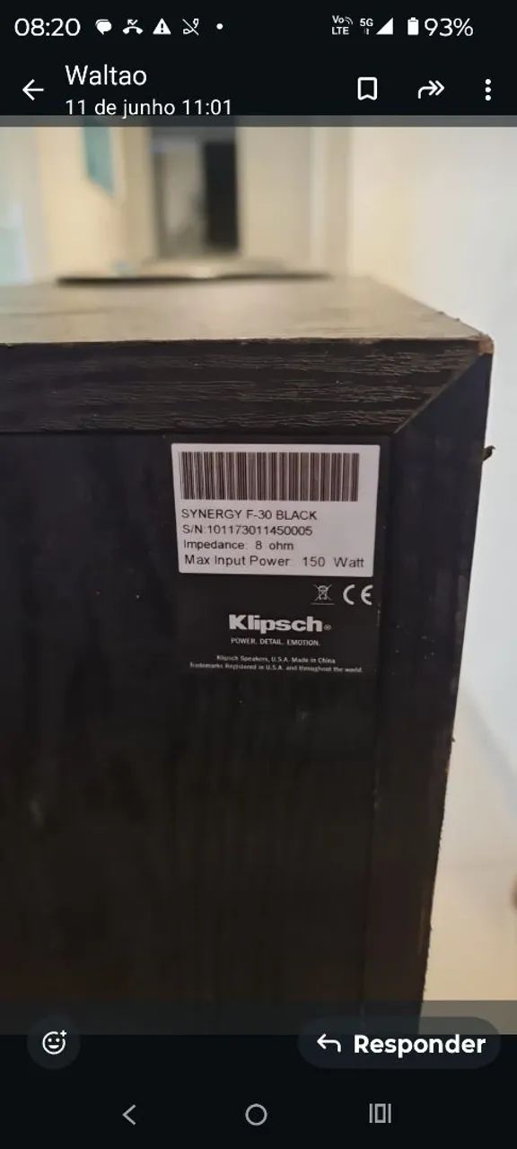 Caixa de Som Klipsch Cynergy F-30 Black  - Foto 3