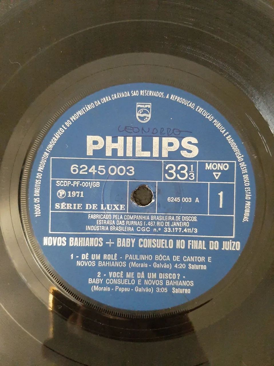 Disco Vinil Compacto Novos Baianos + Baby Consuelo No Final do Juízo Philips 1971 Original - Foto 3