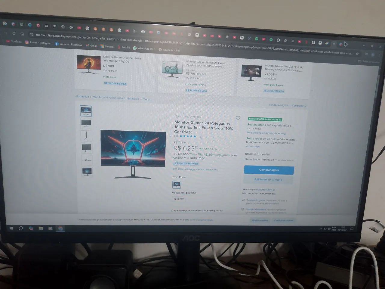 120Hz gaming monitor. Used for 2 months.