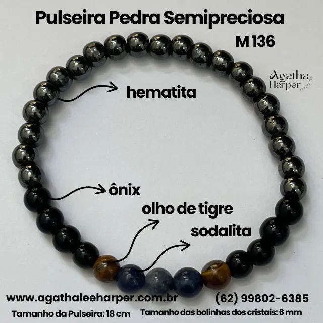 Pulseira Pedra Semipreciosa - Foto 5