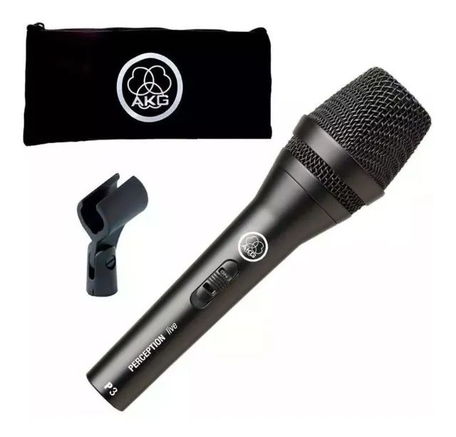 AKG P3 S Microfone dinâmico cardióide preto - Foto 3