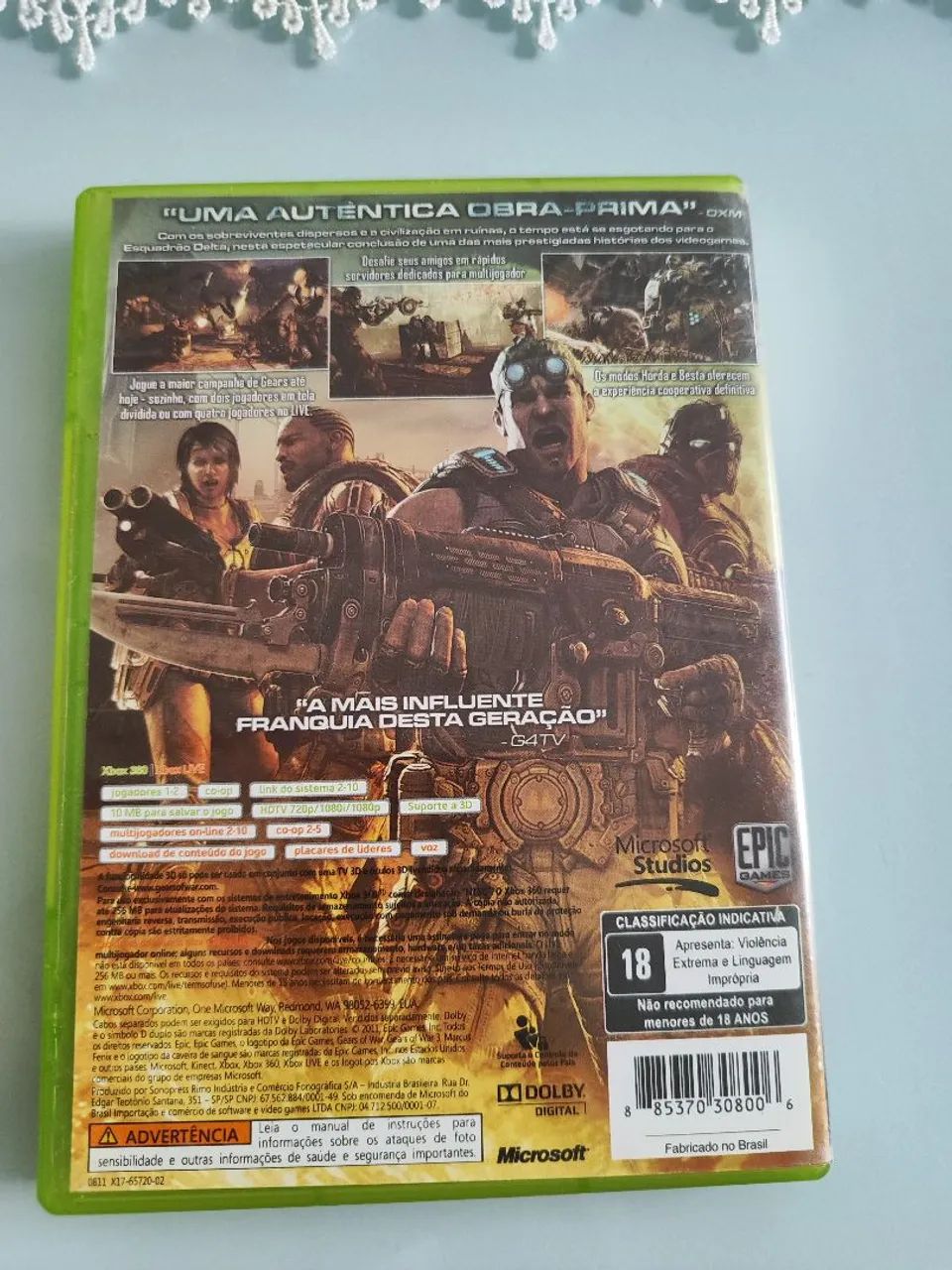 Gears of War 3 - Xbox 360 - semi novo (funcionando perfeitamente) - Foto 2