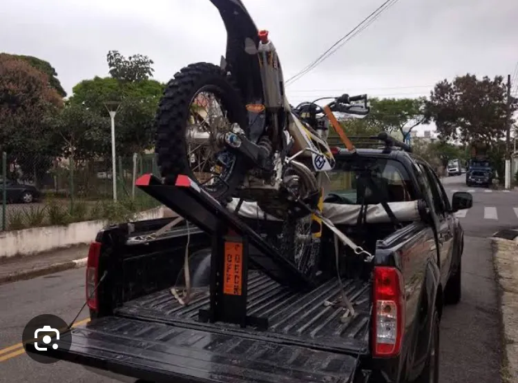 SUPORTE ARTICULADO PARA TRANSP MOTOCICLETAS OFF DECK (MODELO ODAR01) + RAMPA DOBRÁVEL