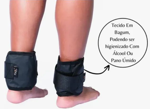 Par de Caneleiras De Peso com 4kg Tornozeleira Academia Fitness Exercício z1020 - Foto 5