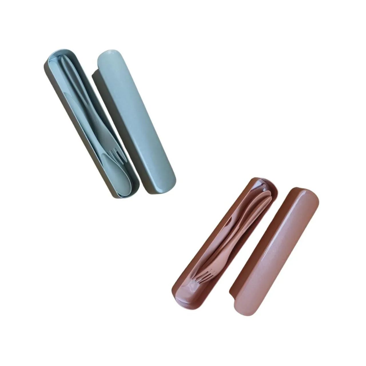 Talheres de Viagem Portátil em Caixa - 2 Conjuntos - Foto 6