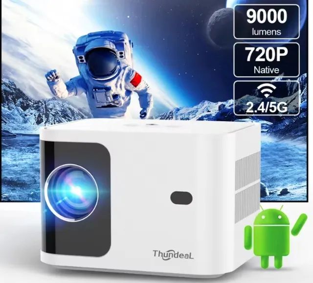 ThundeaL-Mini projetor Full HD TD91, vídeo 4K, 5G, WiFi, Android, portátil, Home Theater