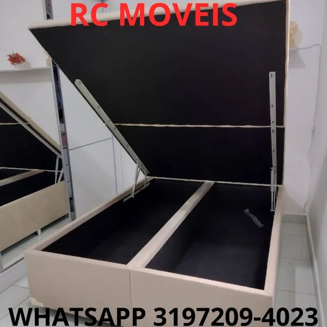 Cama Box Baú Super King 1.93x2.03 - Espaço, Conforto e Sofisticação
