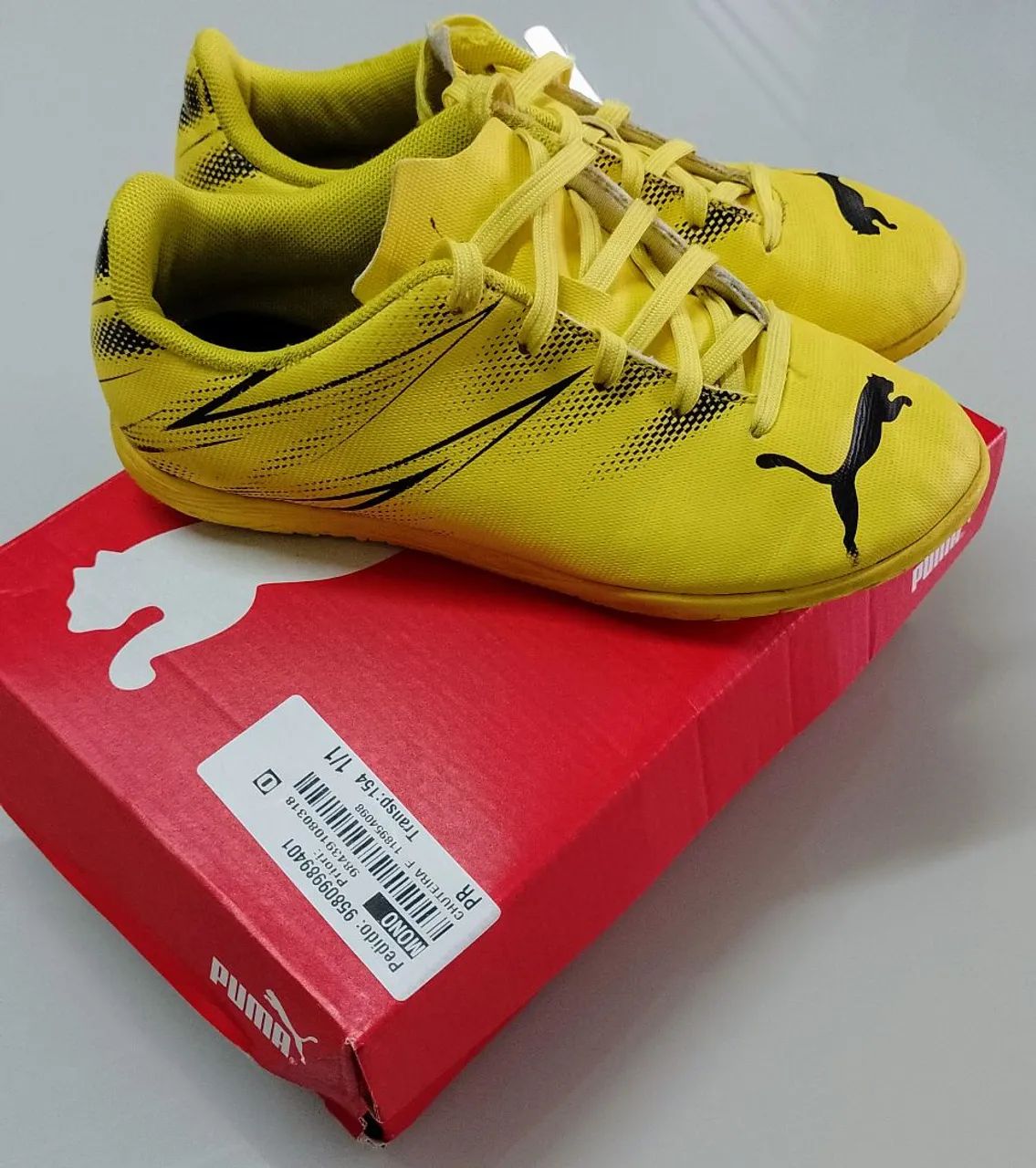 Chuteira Puma Futsal Salão Infantil tamanho 31 Calçados