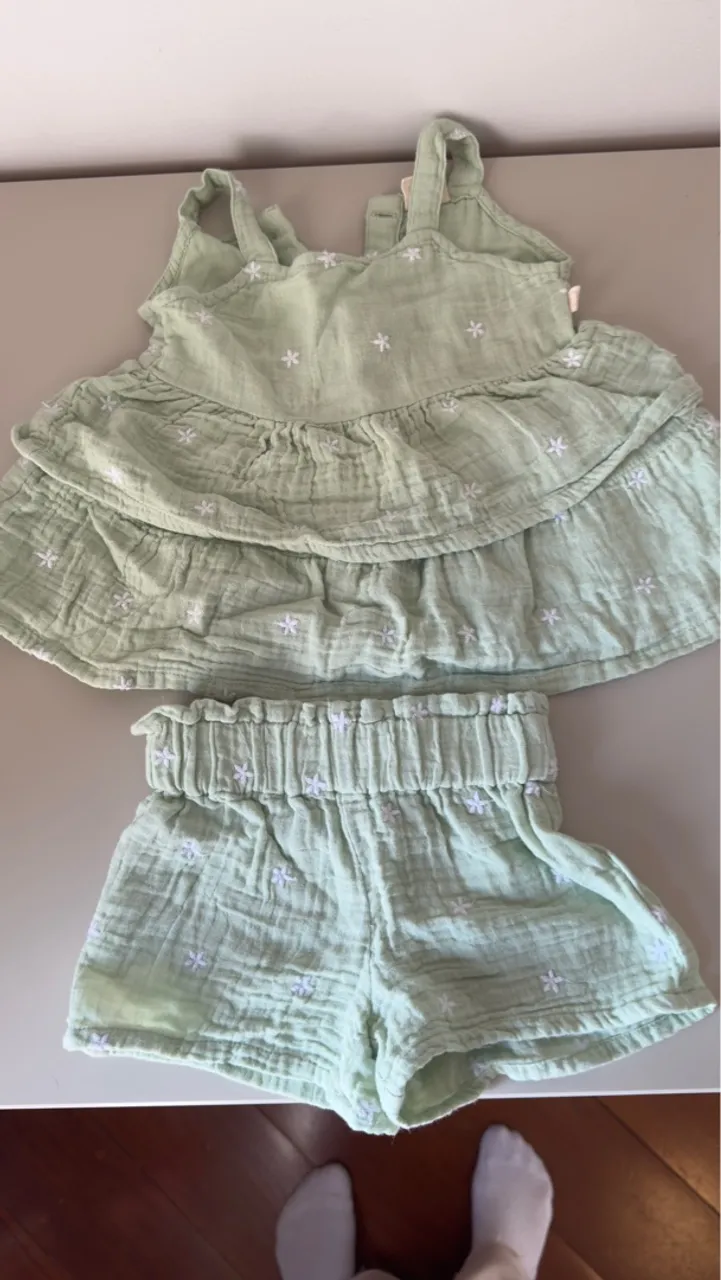 Conjunto bebê de Algodão Bordado Floral - TEDDY BOOM - 3 a 6 meses