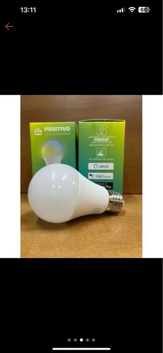 Lâmpada Inteligente Wi-Fi Positivo - Controle por App - Foto 2