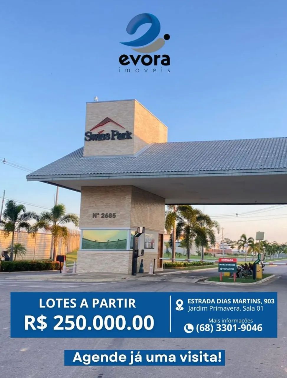 VENDA LOTES - SWISS PARK 