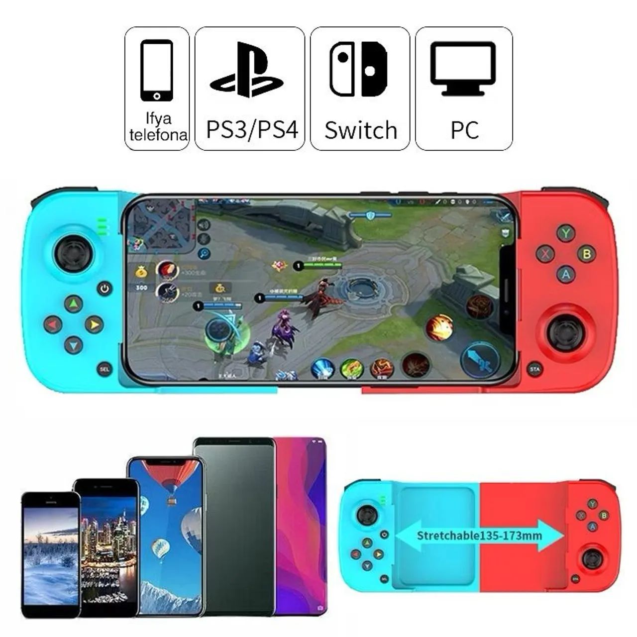 Gamepad Bluetooth BSP-D3 para Celular, iPad e PC - Foto 4