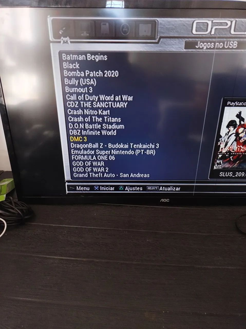 Play Station 2 FAT Cheio de jogos HD PS2 e PS1 Aceitamos Olx Pay  - Foto 3