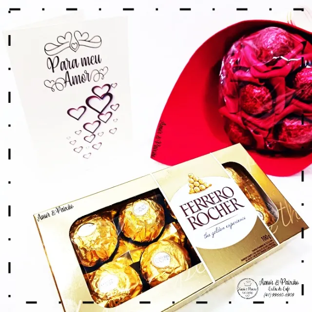 Presente Buquê de Bombons e Ferrero Rocher