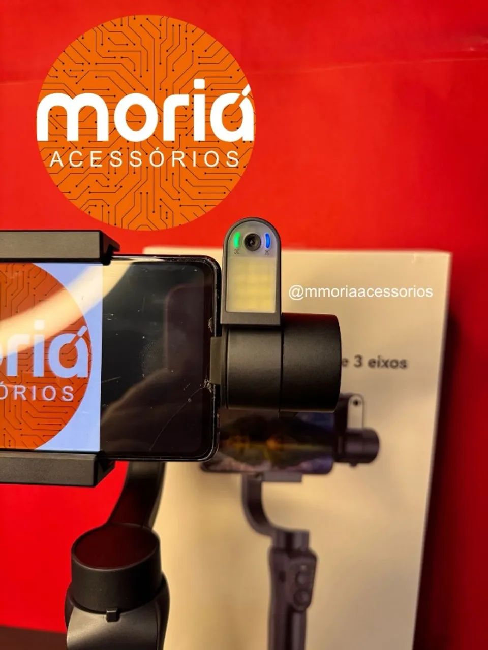 Estabilizador Gimbal para Celular C/ Rastreamento de Rosto P/ Videos aGold - SLF-10A - Foto 4