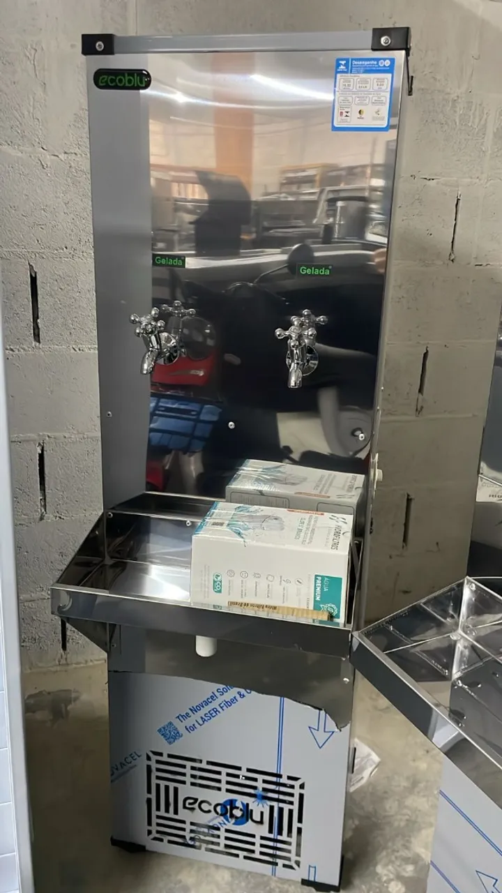 Bebedouro 25l 2 torneiras Inox (Ester)