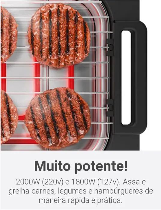 Churrasqueira Elétrica Cadence Grill Menu - Foto 4
