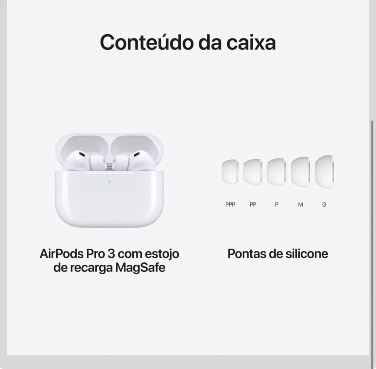 Air pods pro 3 novo sem uso - Foto 2