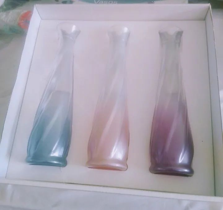 Kit com 3 Vasos solitários Novos! - Foto 2