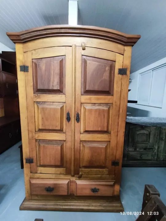 Armário rústico e antigo em madeira nobre! (100% restaurado) - Foto 3
