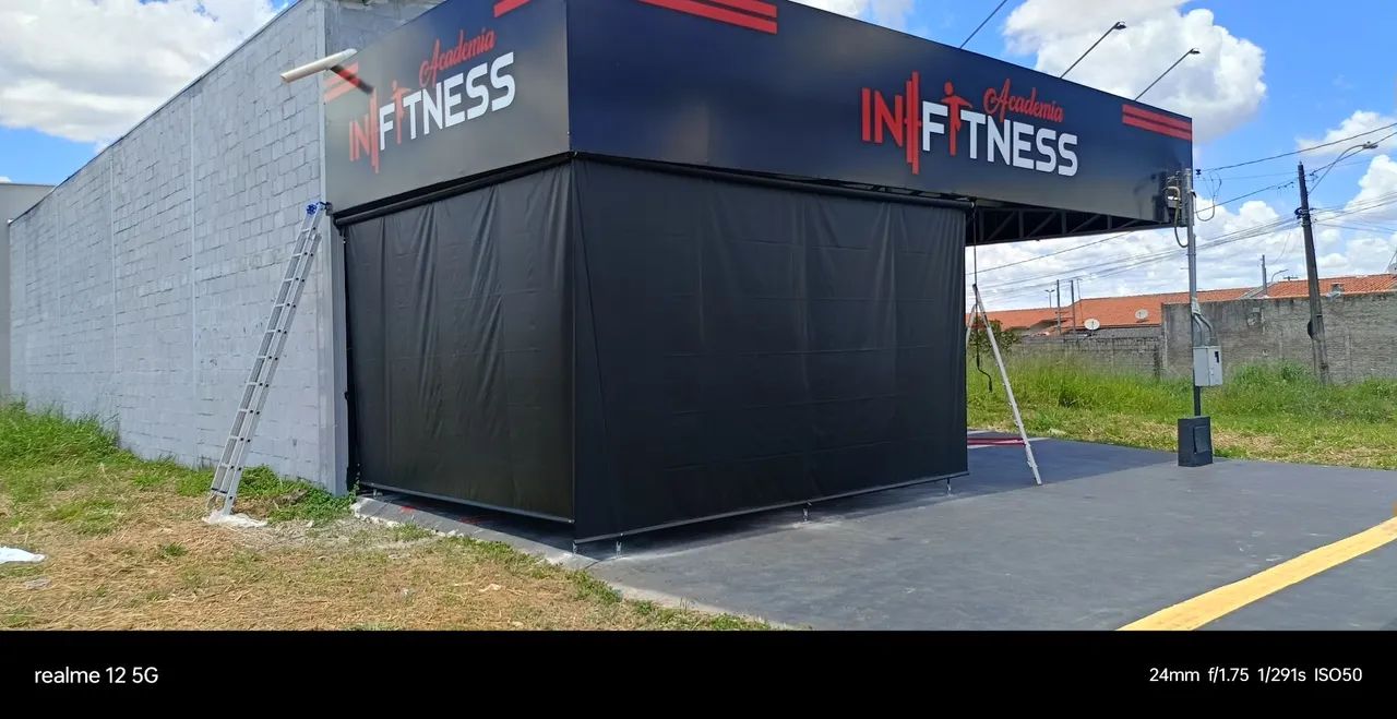 Toldo vertical em lona PVC - Foto 2