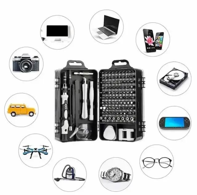 Maleta de Conjunto De Ferramentas De Precisão Telefone Celular 115 Peças Precisa - Foto 4