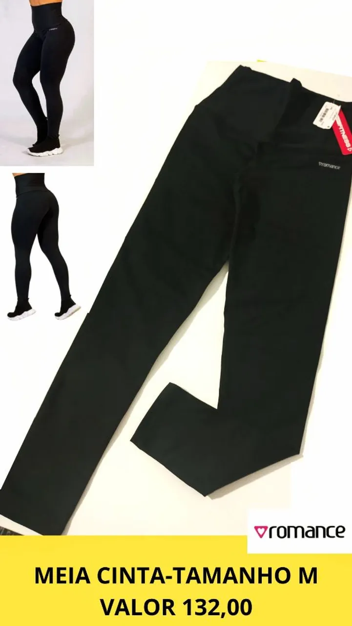 Romance favorita. Legging Meia Cinta Tamanho M