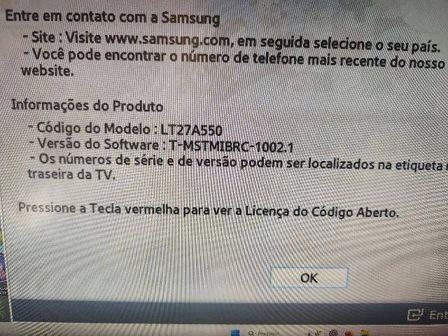 Vendo TV Samsung TA550 LED de 27 polegadas - Foto 2