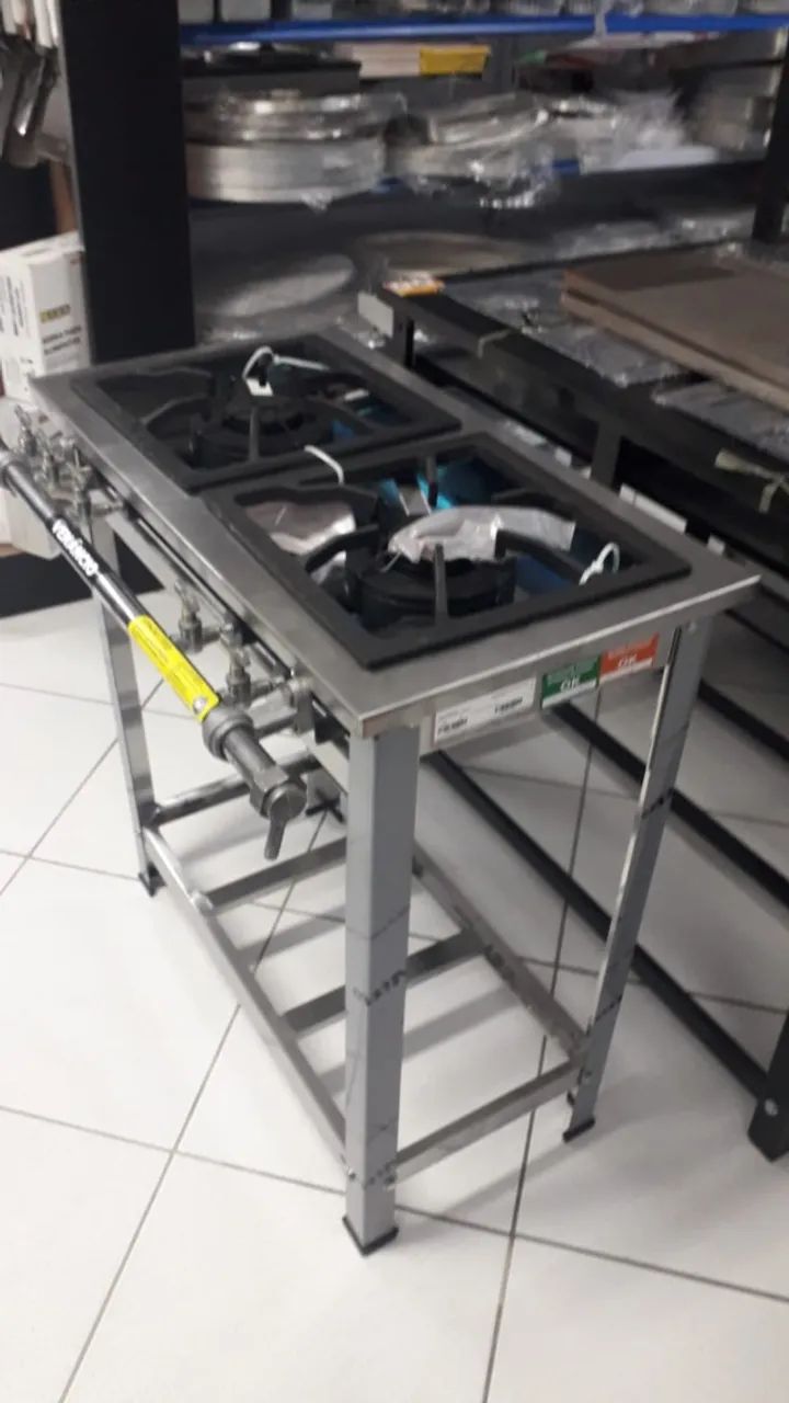 Fogão Gás extra inox 2 bocas 30x30 - Venancio - Sadi