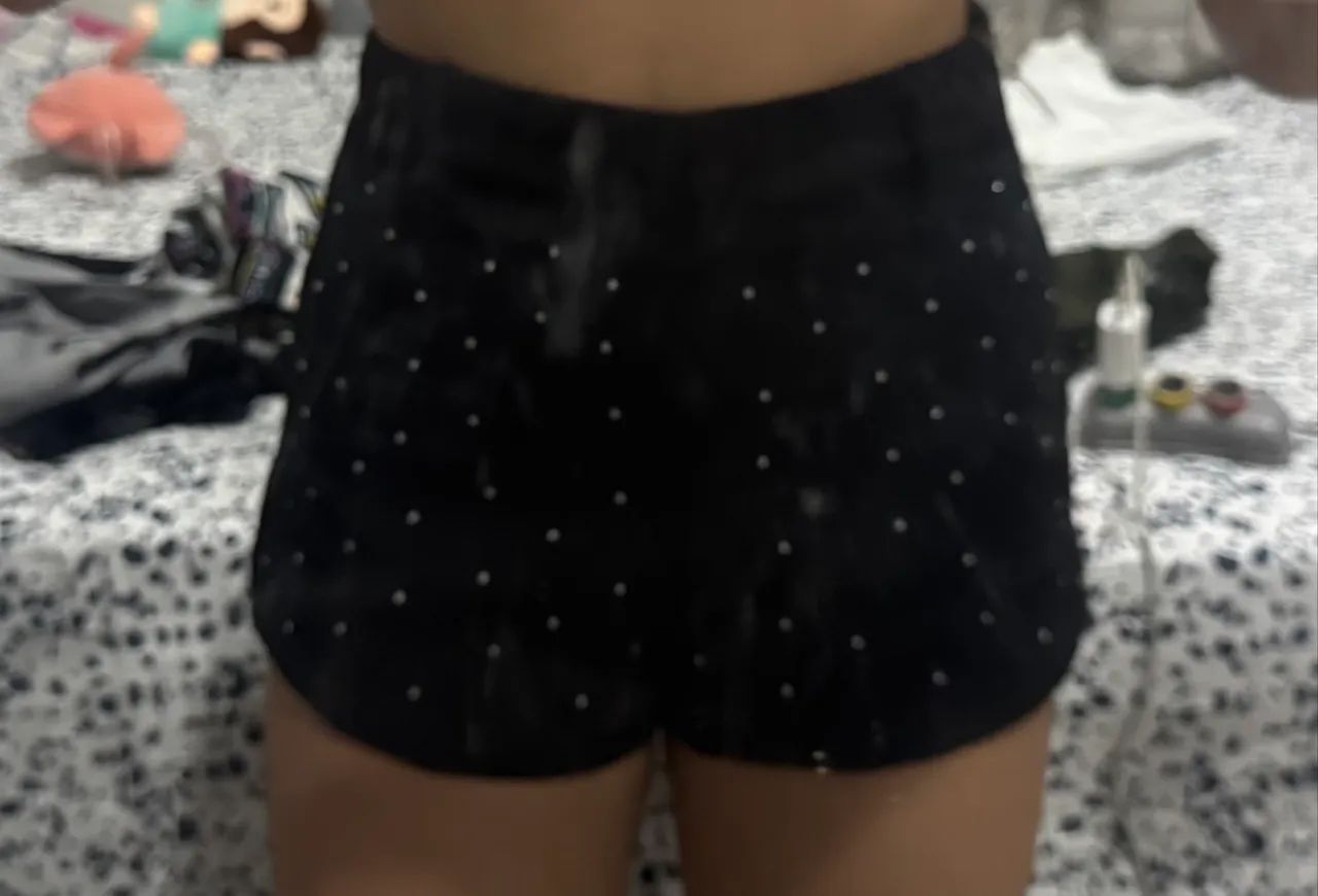 Short preto com brilho - Foto 2