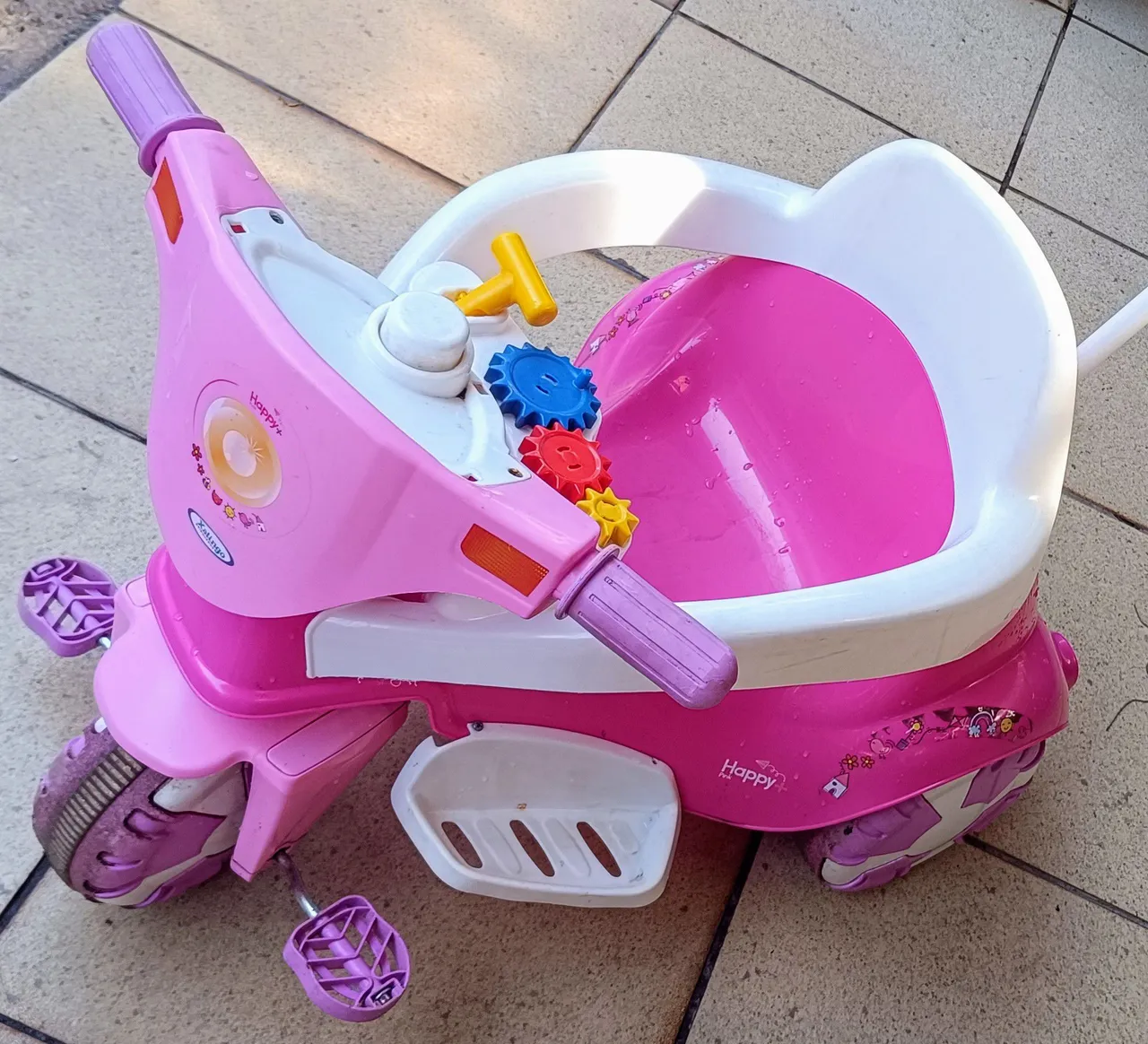 Triciclo Motoca Infantil com Empurrador