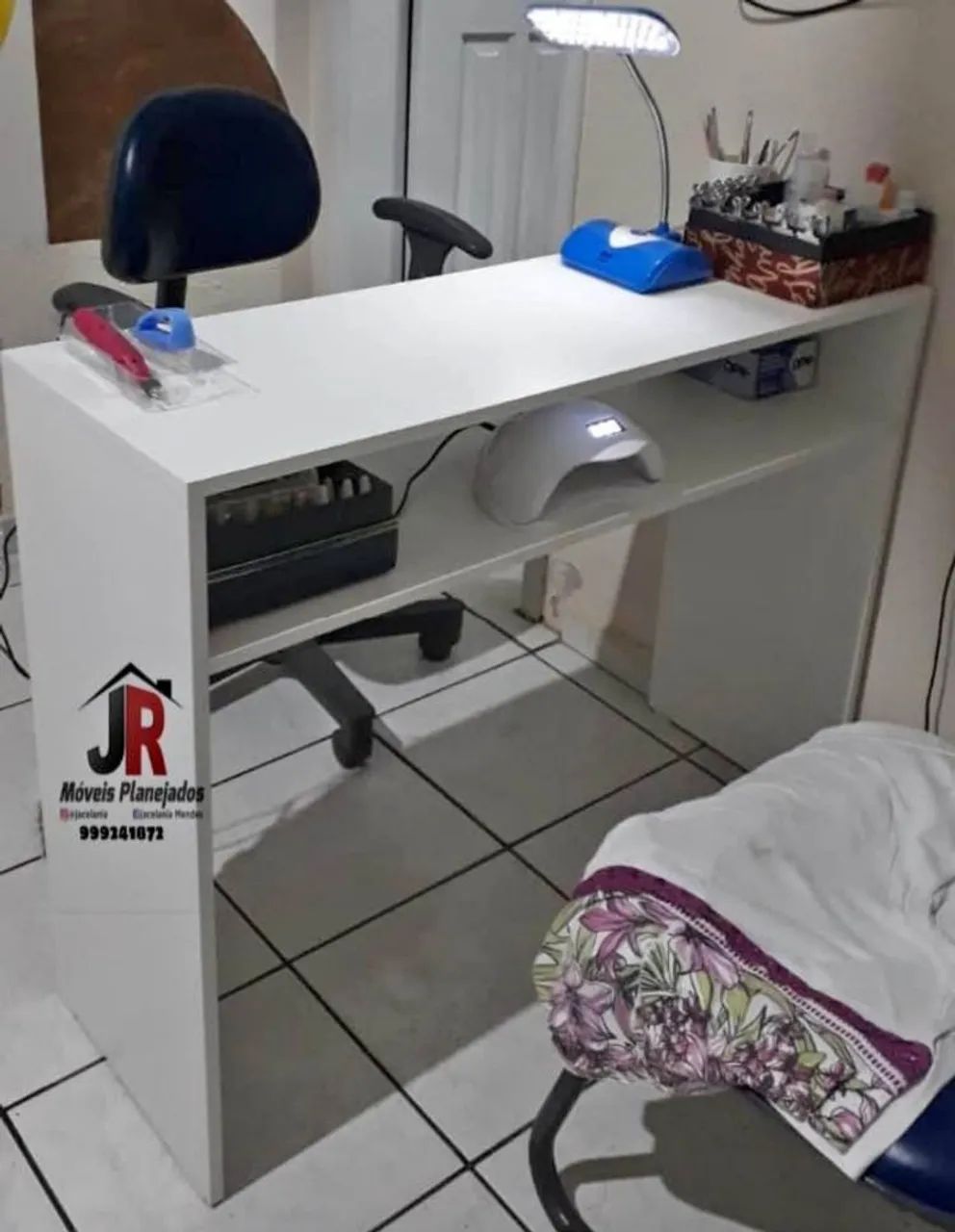 Mesa para Salão de Beleza - Branca - Nova