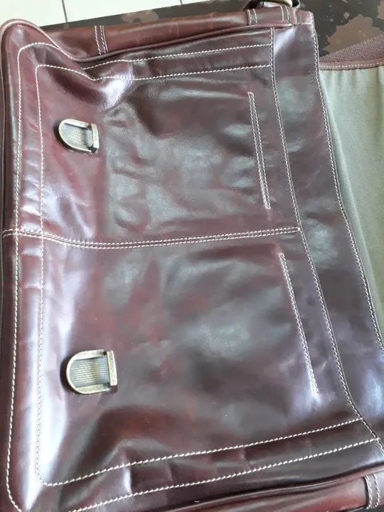Bolsa Couro Legítimo Fóssil para Laptop - Foto 3