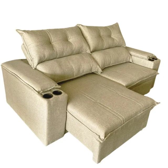 Sofá Bloom 2,25m Ret/Rec D33 Linho Premium (FAZEMOS ENTREGA DF E ENTORNO ) - Foto 2
