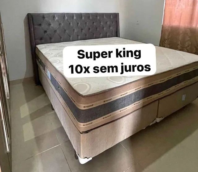 Cama box colchão e base super king