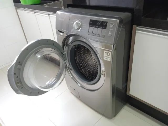 Máquina lava e seca Samsung Inverter em Aço Cinza 100 cm x 68 cm x 70 cm - Foto 2