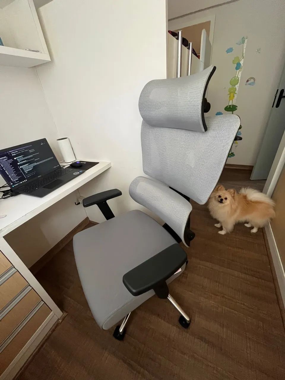 Cadeira de Escritório Giratória com Encosto Alto