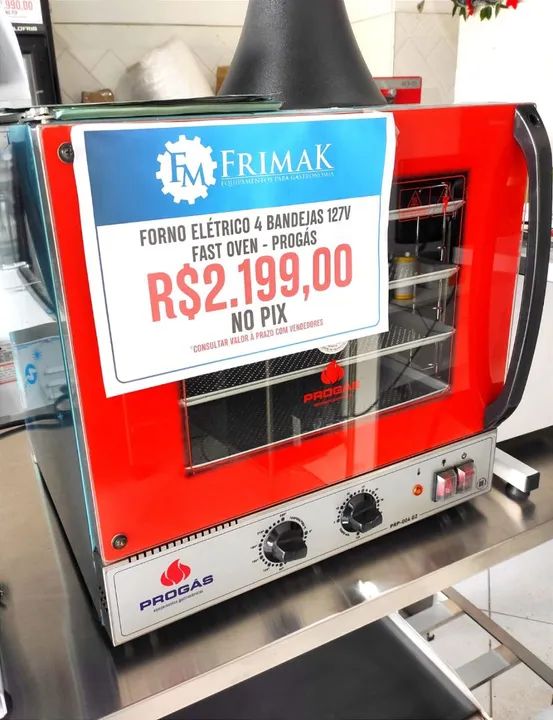 Forno Elétrico 4 Bandejas 127V - Progás-.-.-