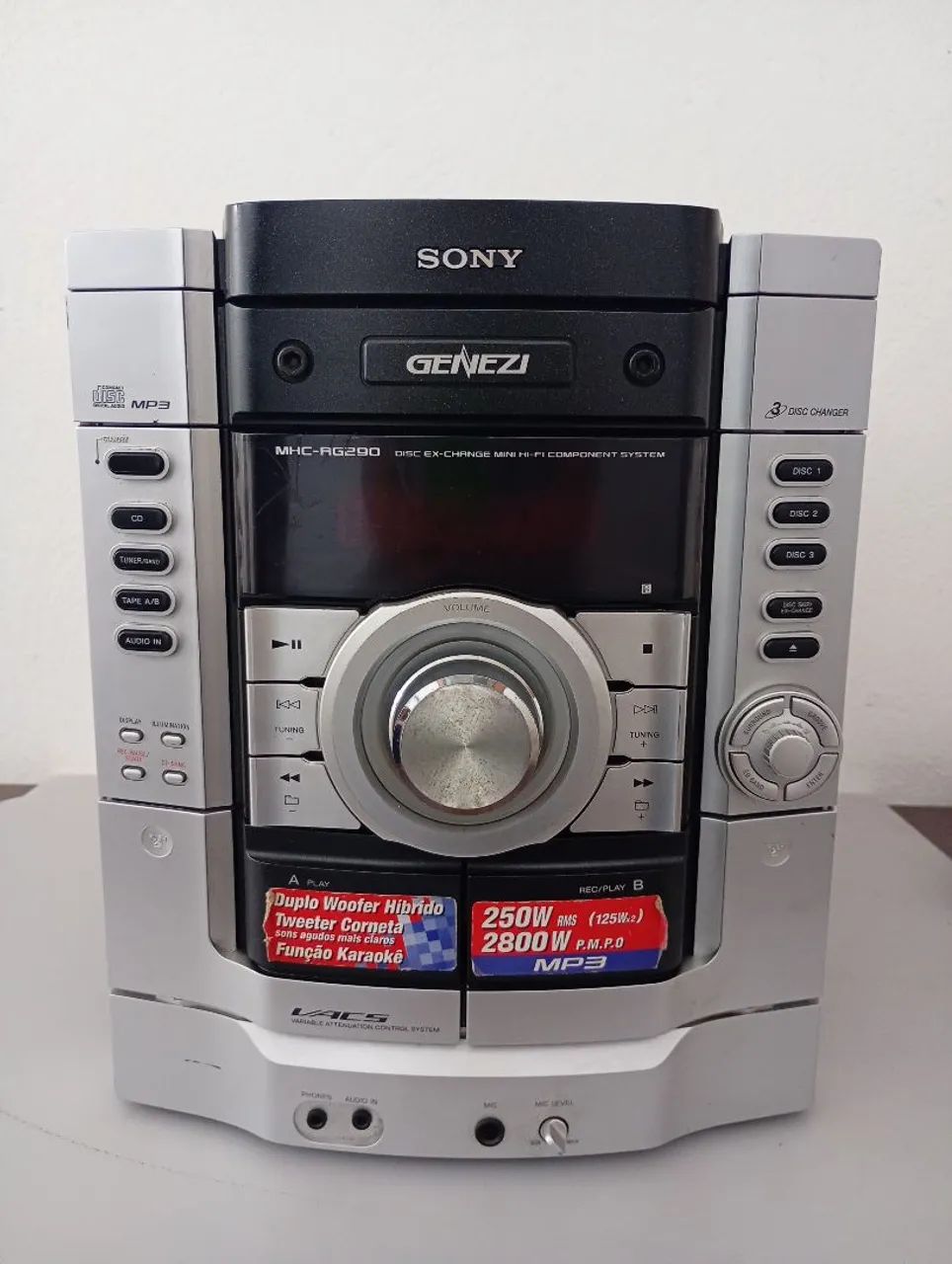 Aparelho de som Sony