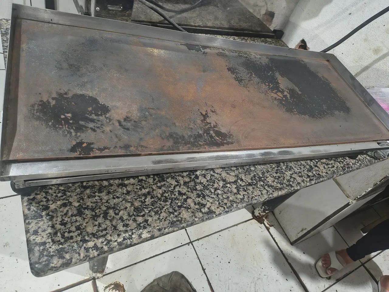 Vendo chapa de lanches grande 