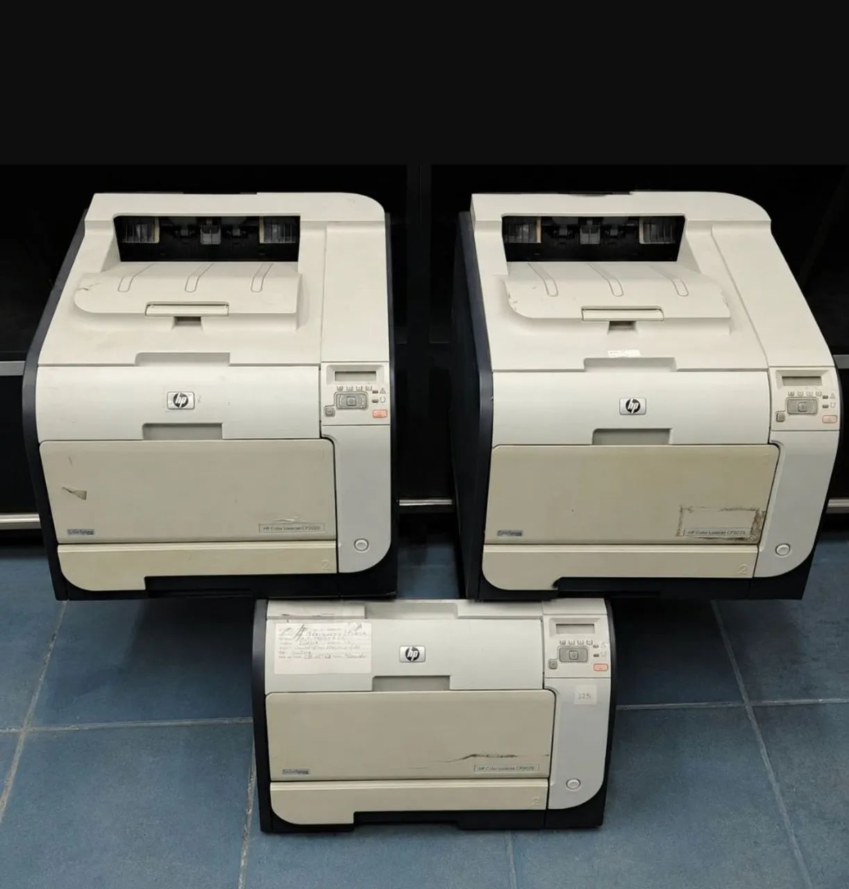 Lote com 3 Impressoras HP modelo cp2025