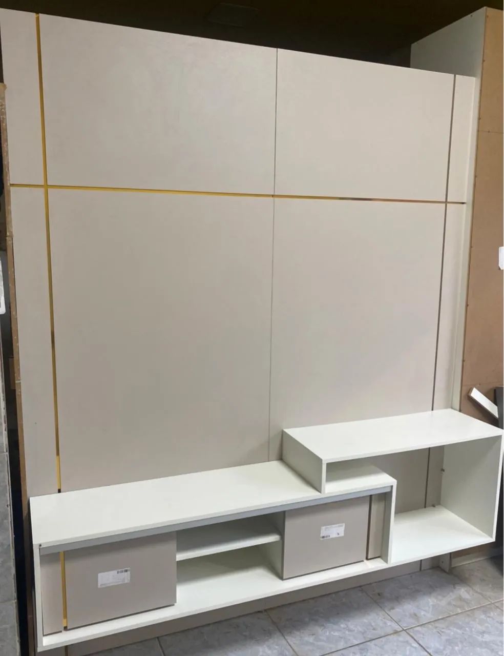 Painel com rack novo 100% mdf 