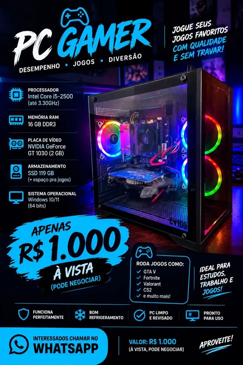 Pc gamer básico  - Foto 3