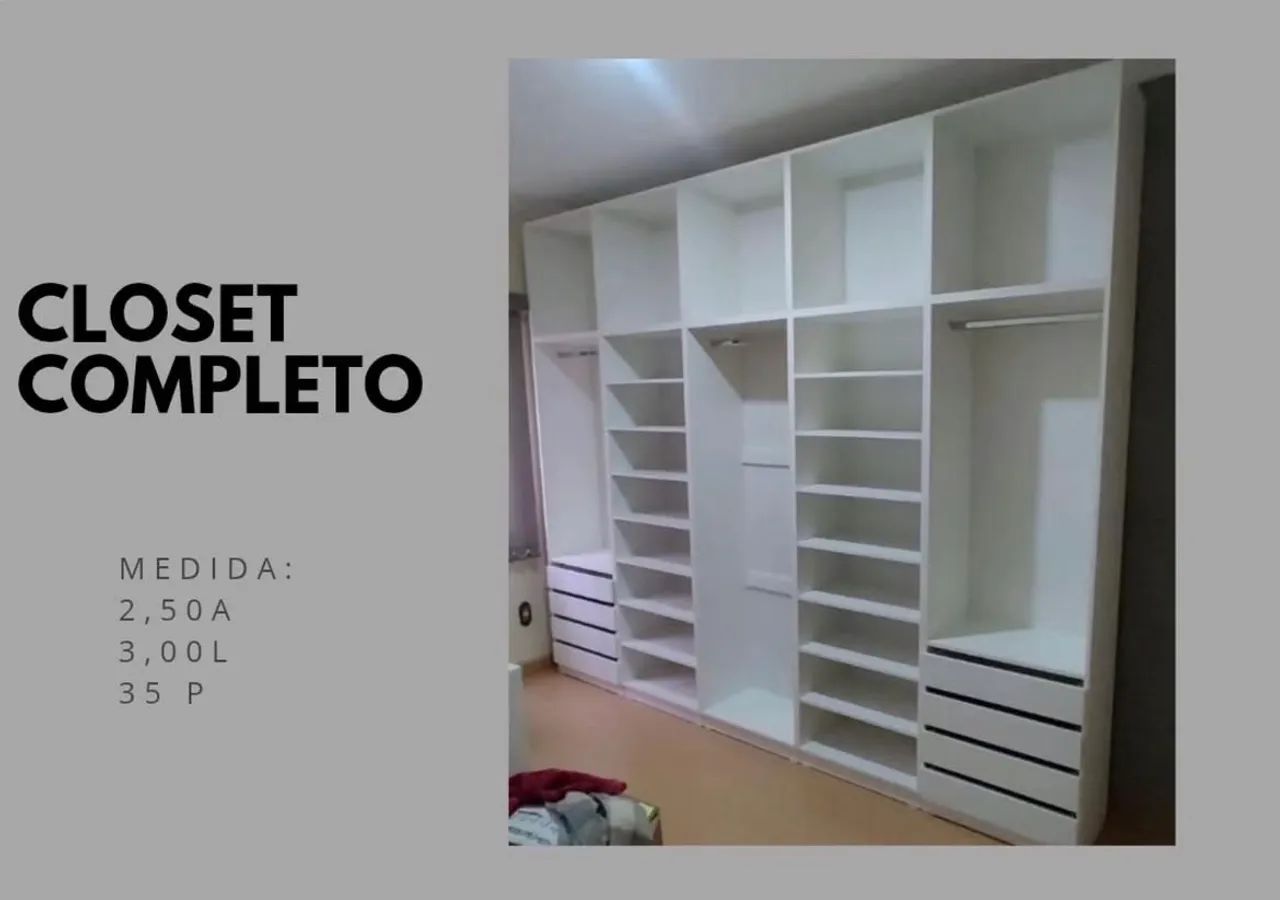 Closet completo em 10 x sem juros no cartão!  - Foto 2