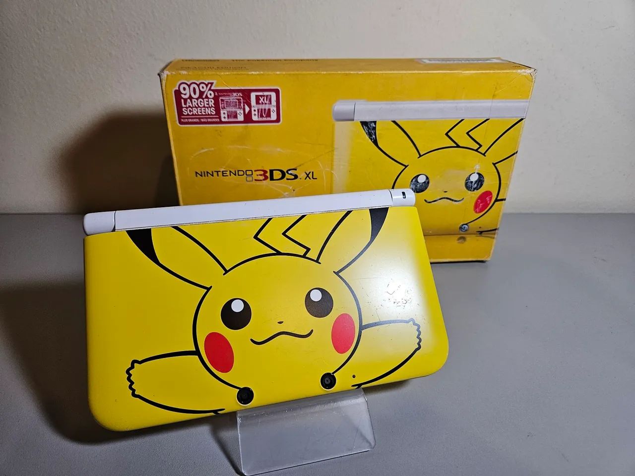 Nintendo 3DS XL Pikachu | Na Caixa Serial Batendo | Com Detalhes - Foto 3
