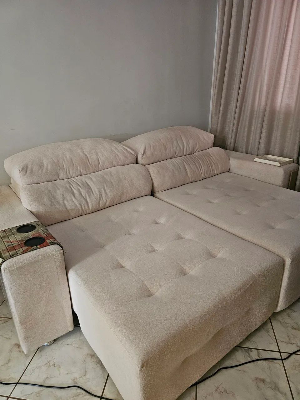 Vendo Sofá retratil e reclinavel semi novo    - Foto 3